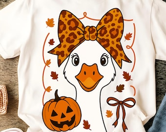Goose Halloween Fall Png, Halloween Silly Goose Floral Fall, Halloween Goose Sublimation Design, Funny goose Halloween png, funny fall png