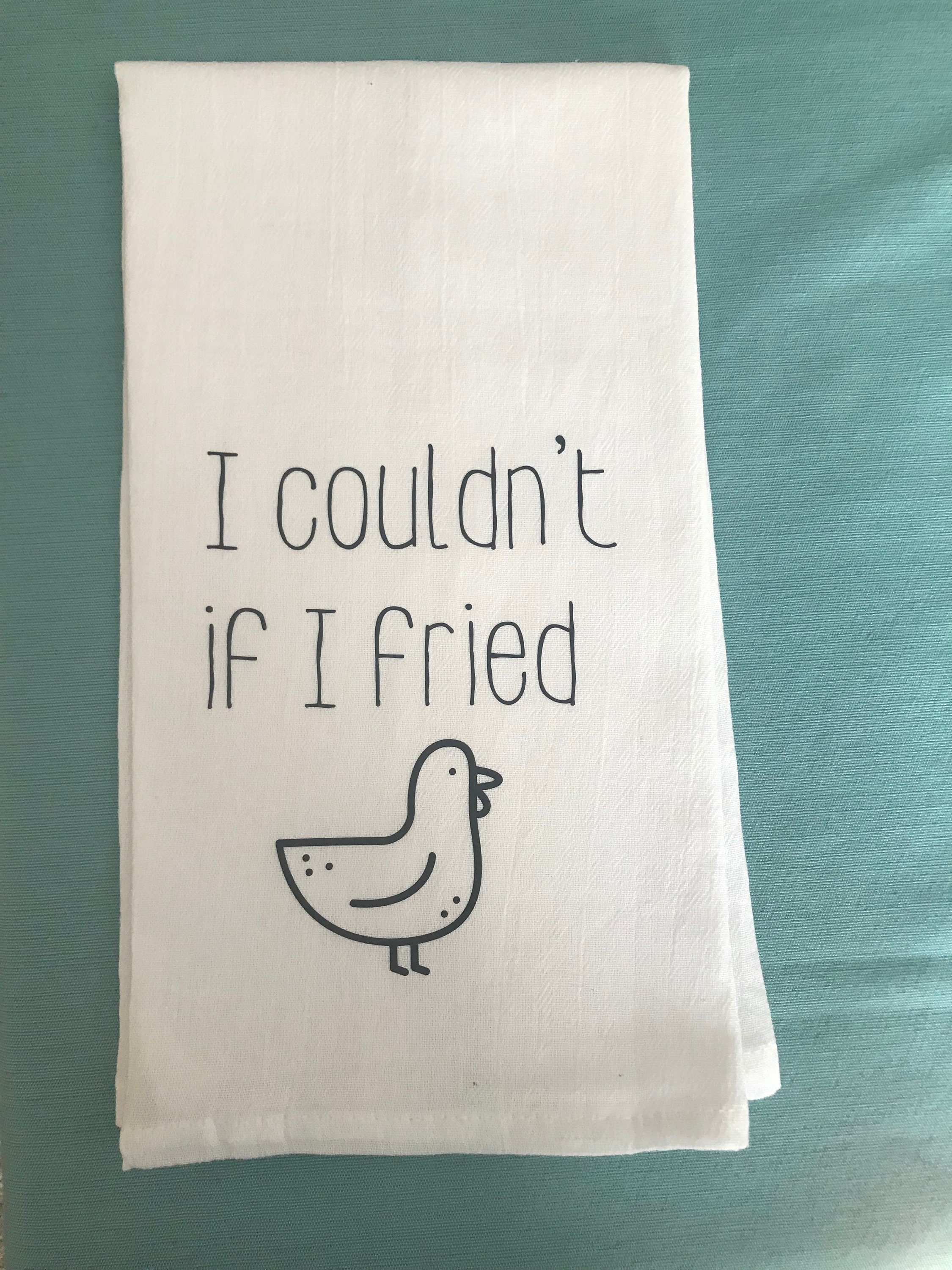 Tea towel kitchen towel funny gift house warming pun Etsy