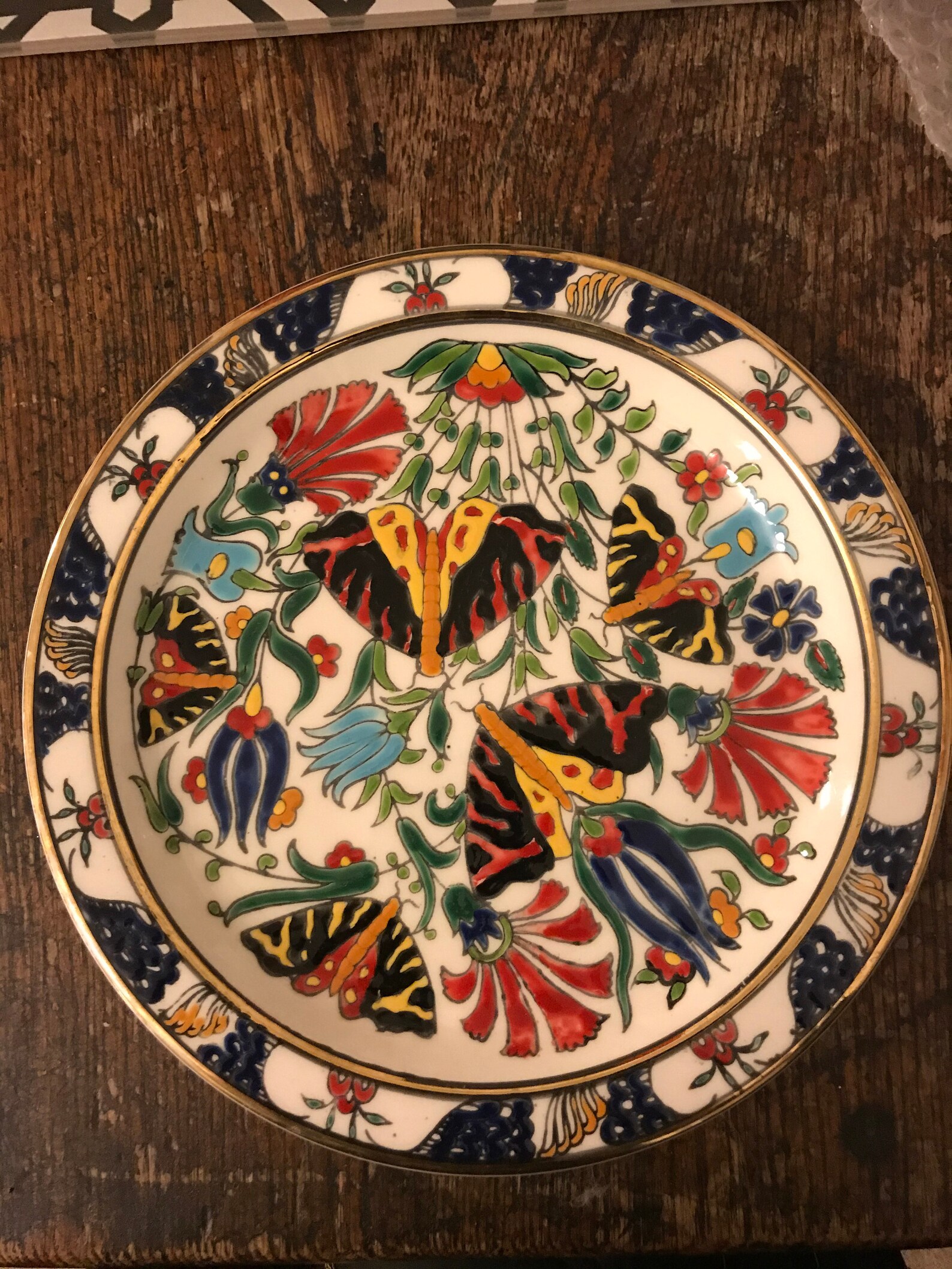 Rhodes Ceramic Vintage ornamental plate hand made in Rhodes. Etsy