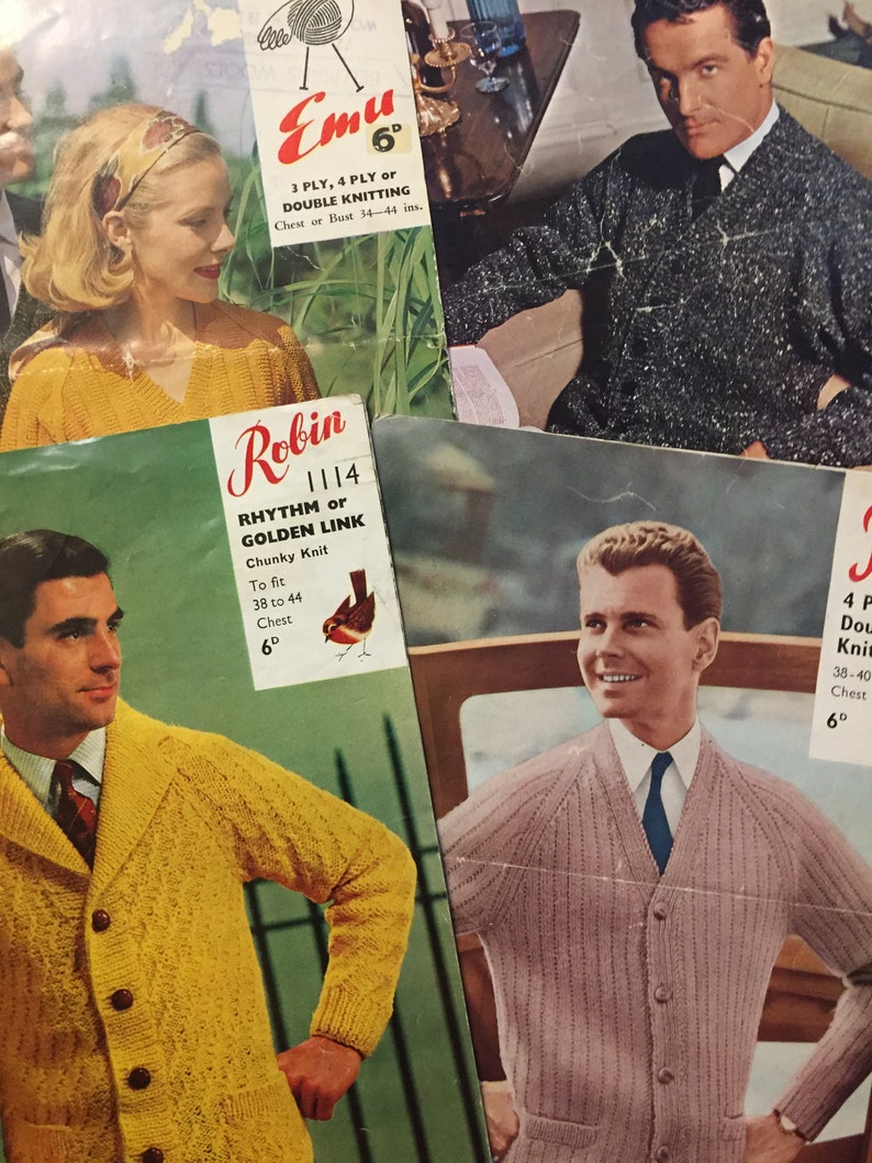 Vintage Crochet and Knitting Patterns Etsy