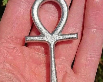 Ankh - Ciondolo - Talismano - Amuleto - Oggetto da altare - Chiave egizia della vita - Acciaio inossidabile massiccio