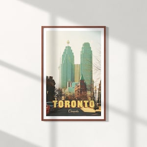 Toronto Poster: Gooderham Building - Old Toronto Photography Print, Retro Toronto Artwork, Travel Art, Unframed, Printed by the Artist