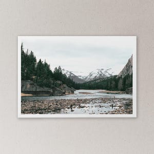 Bow River, Banff, Canada - Landscape Photography Wall Decor | Matte Paper Print (4x6, 5x7, 8.5x11, 11x17, 13x19)