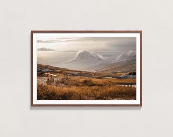 Iceland Valley Landscape Photography Print | Fine Art Matte Paper | Wall Decor (5x7"/13x18cm - 24x36"/61x91cm)