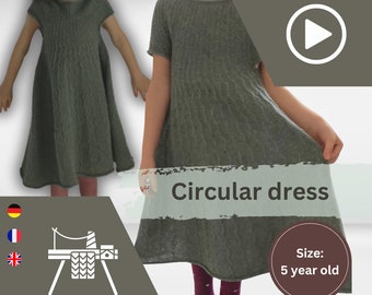 Circular Dress Knitting Pattern including YouTube Video