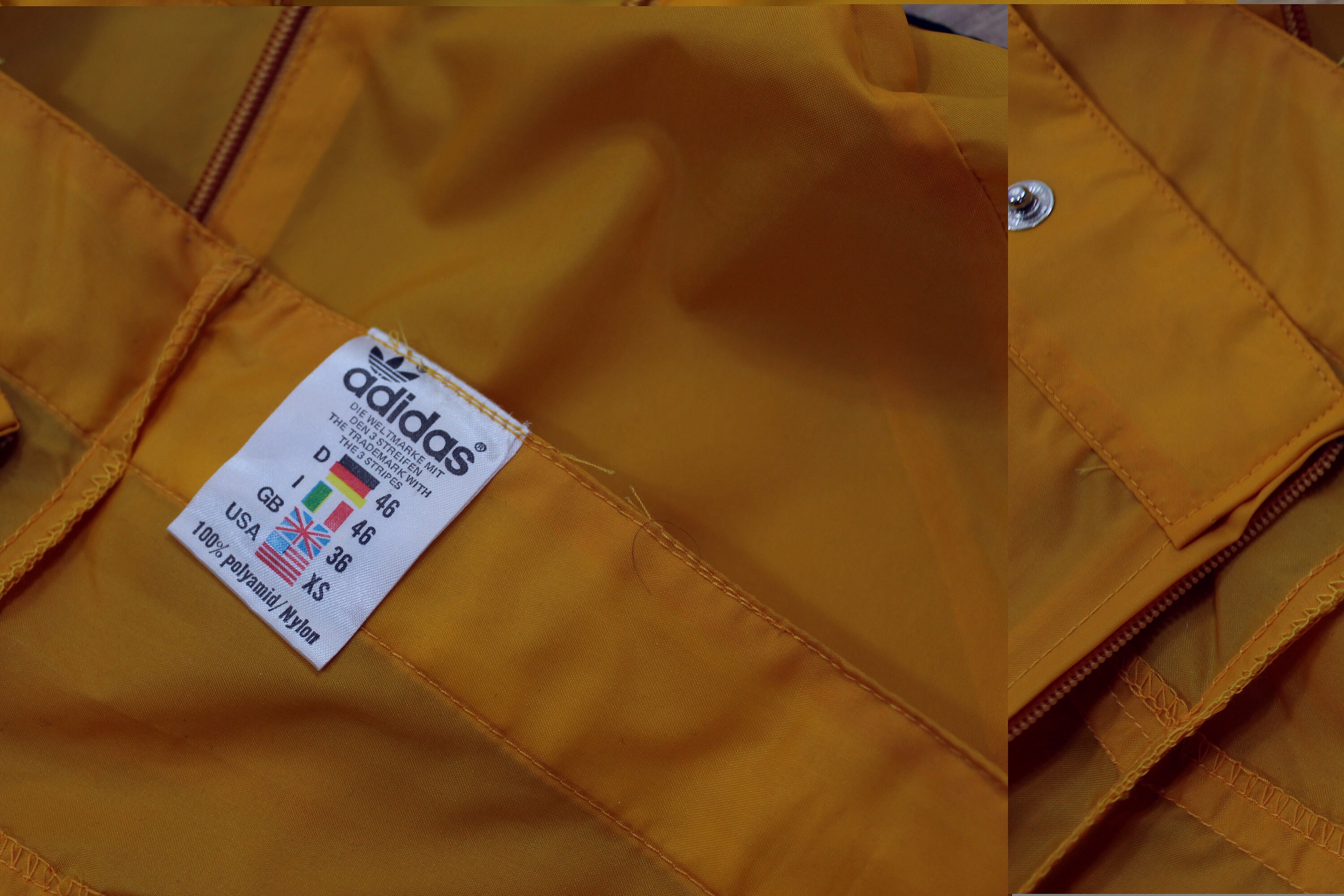 Adidas anorak jacket deals yellow