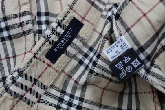 Vintage BURBERRY Nova Check Shirt Women Burberry Plaid Shirt. 