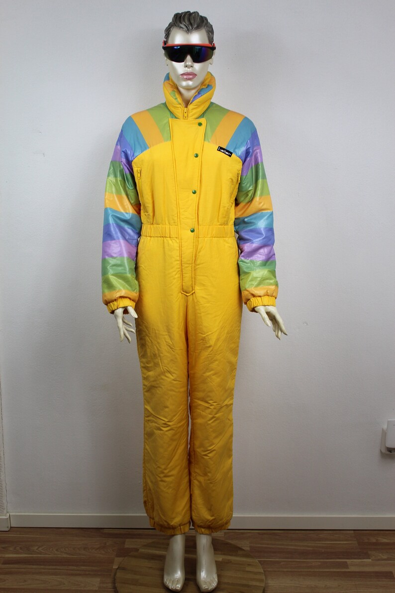 Vintage HELLER Rainbow Sportswear Ski Suits / Ski Onesie / One Piece