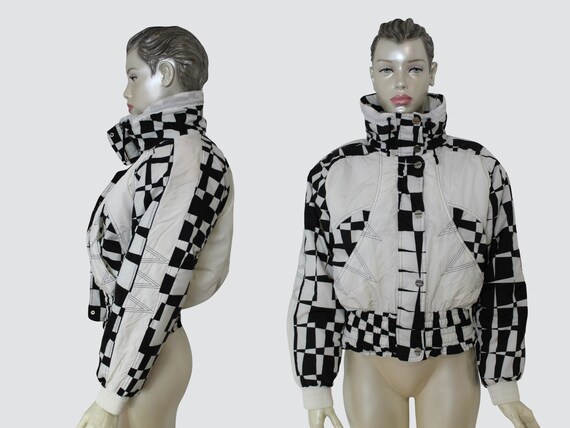 Cropped Ski Jacket Vintage 80’s Ski Jacket Skiing