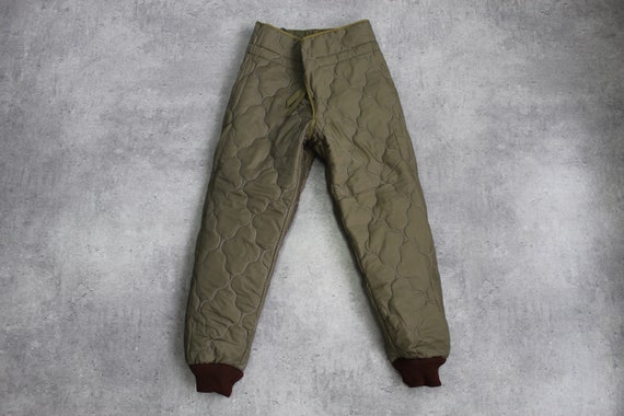 Quilted Pants High Waist Drawstring Puffer Pants … - image 2