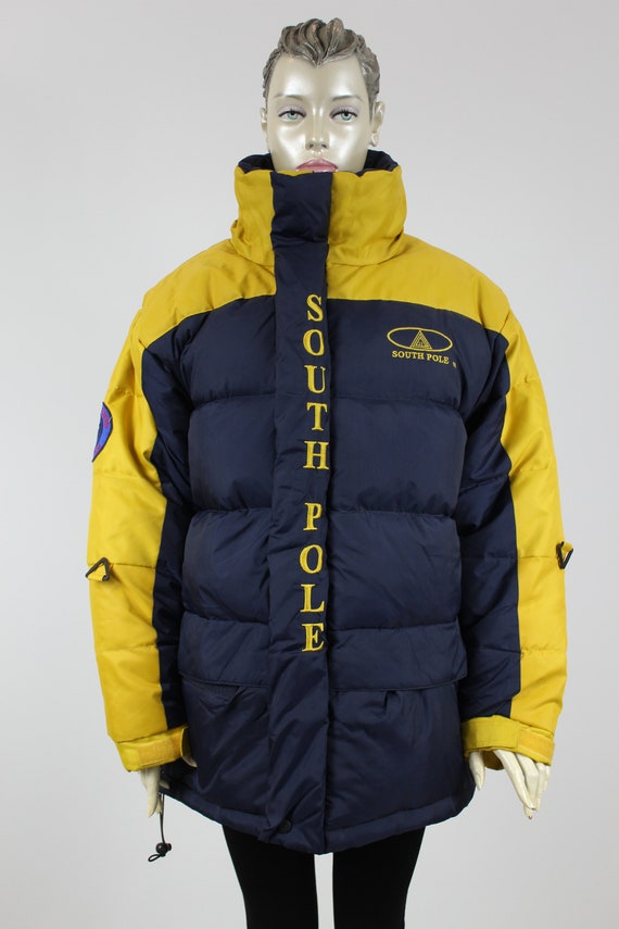 SOUTHPOLE jacket 90s Puffer Jacket Navy Blue Zip U