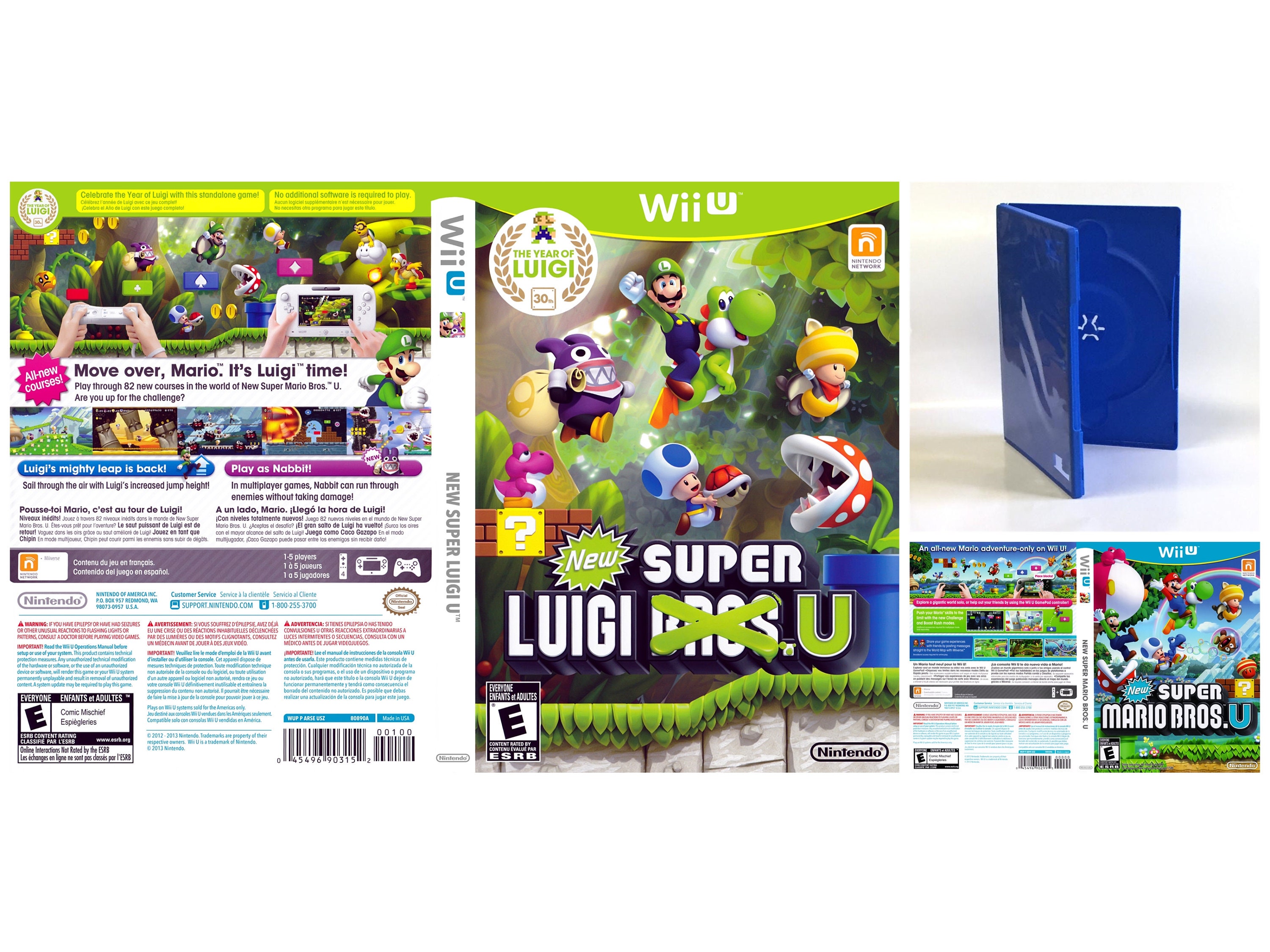 Nintendo Wii or Wii u replacement case with Covers Super Mario Etsy