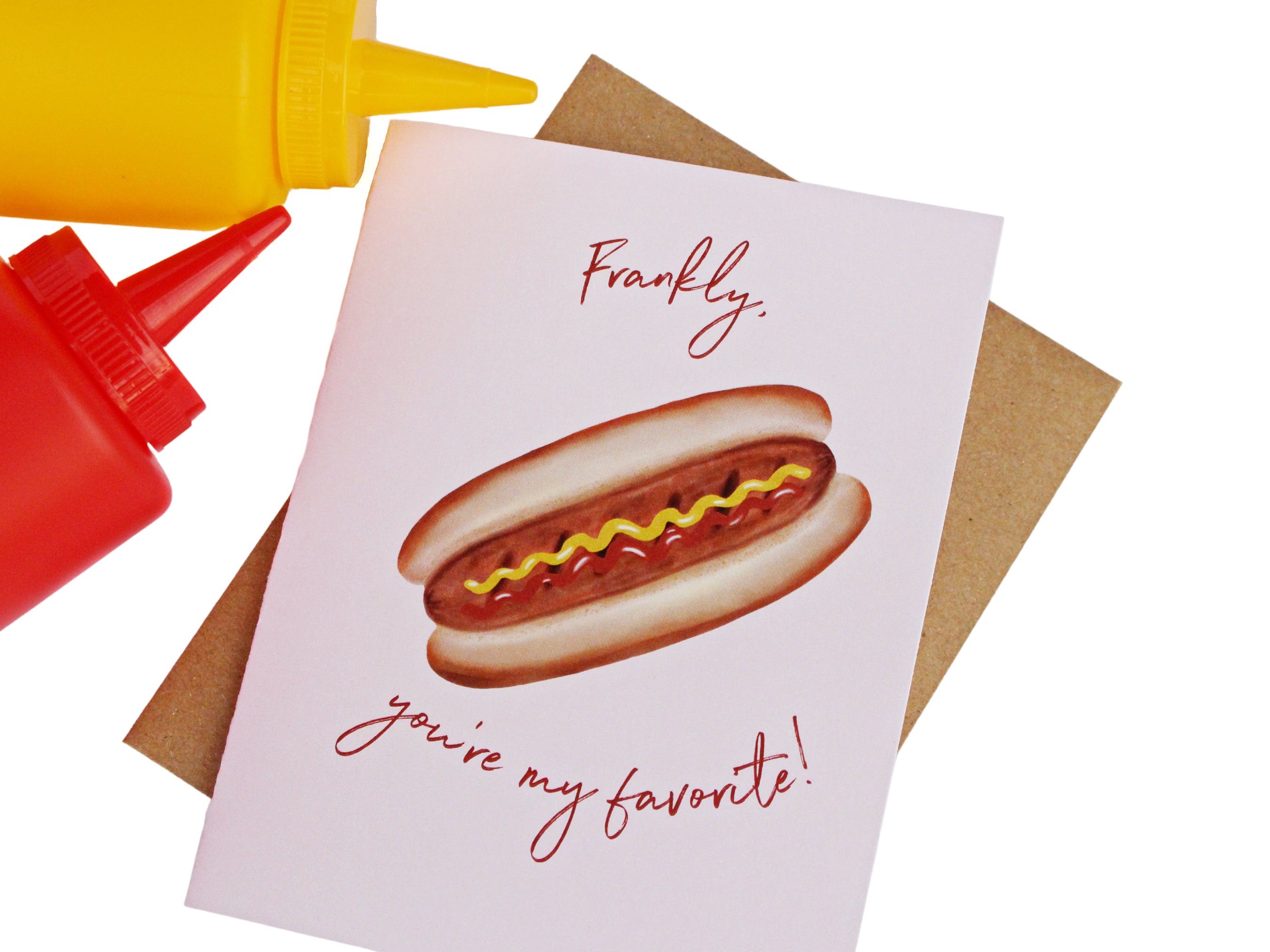 Hot Dog Greeting Card Frank Cookout Lover Gift Best Friend - Etsy