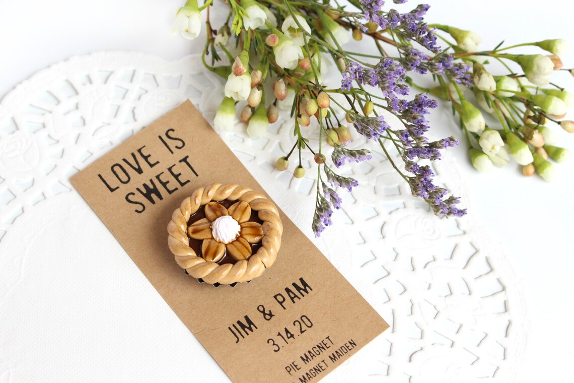 Refrigerator Wedding Favor Personalized Pie Etsy