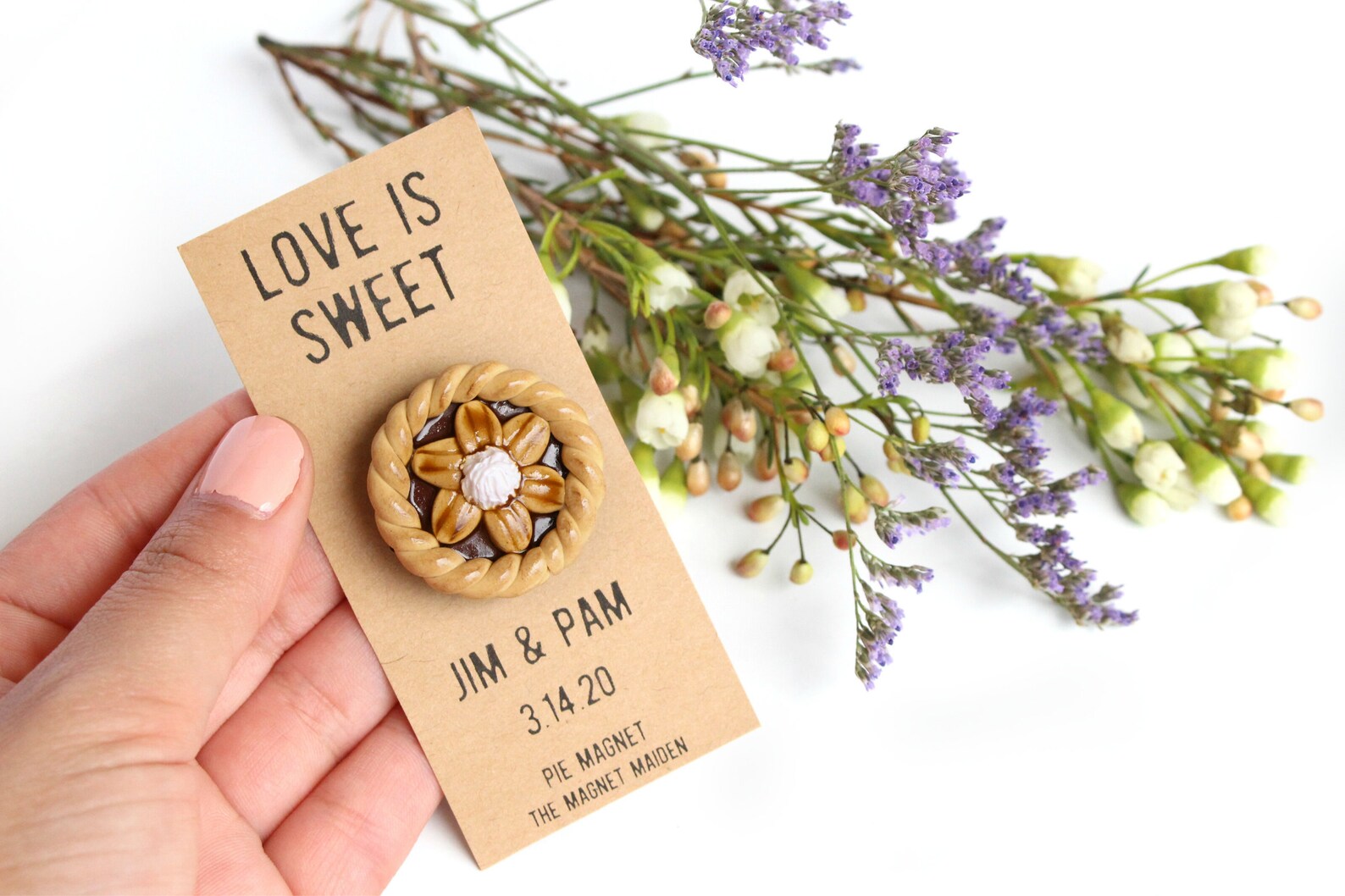 Refrigerator Wedding Favor Personalized Pie Etsy