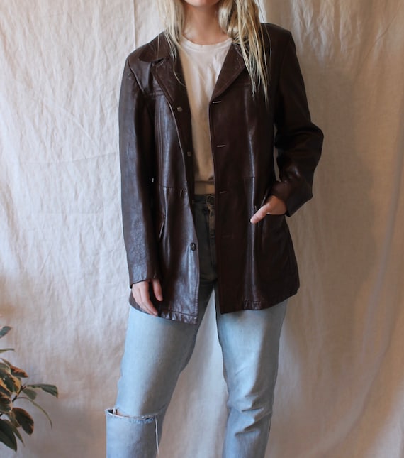 70’s Brown Leather Jacket