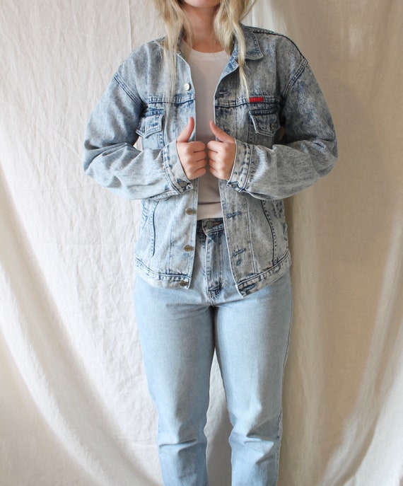 Vintage Acid Wash Denim Jacket