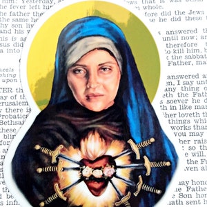 Our Lady of Sorrows Gold Reflective Vinyl Sticker