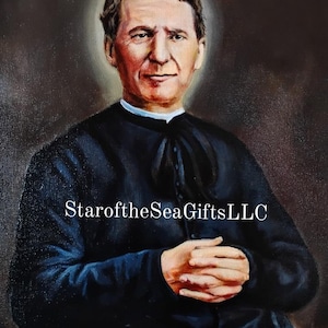 Portrait of St. John Bosco on 14x18 Canvas