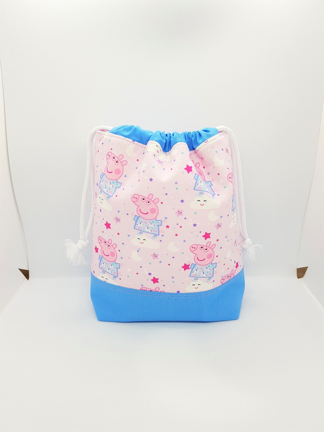 Peppa Pig Drawstring Bag Storage Bag Gift Bag Knitting Bag Craft Bag Etsy