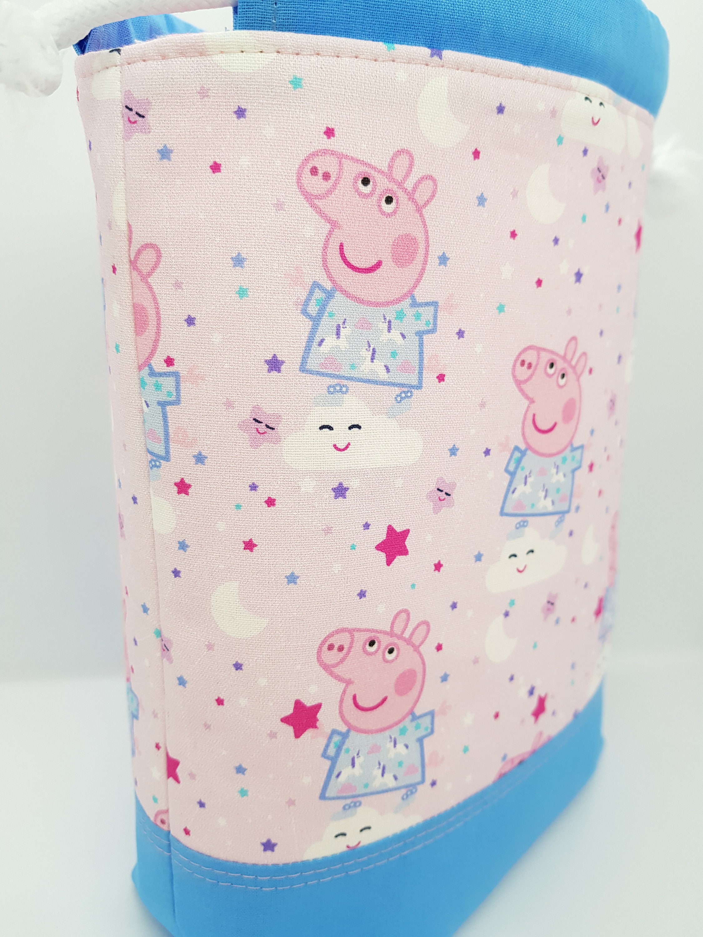 Peppa Pig Drawstring Bag Storage Bag Gift Bag Knitting Bag Etsy