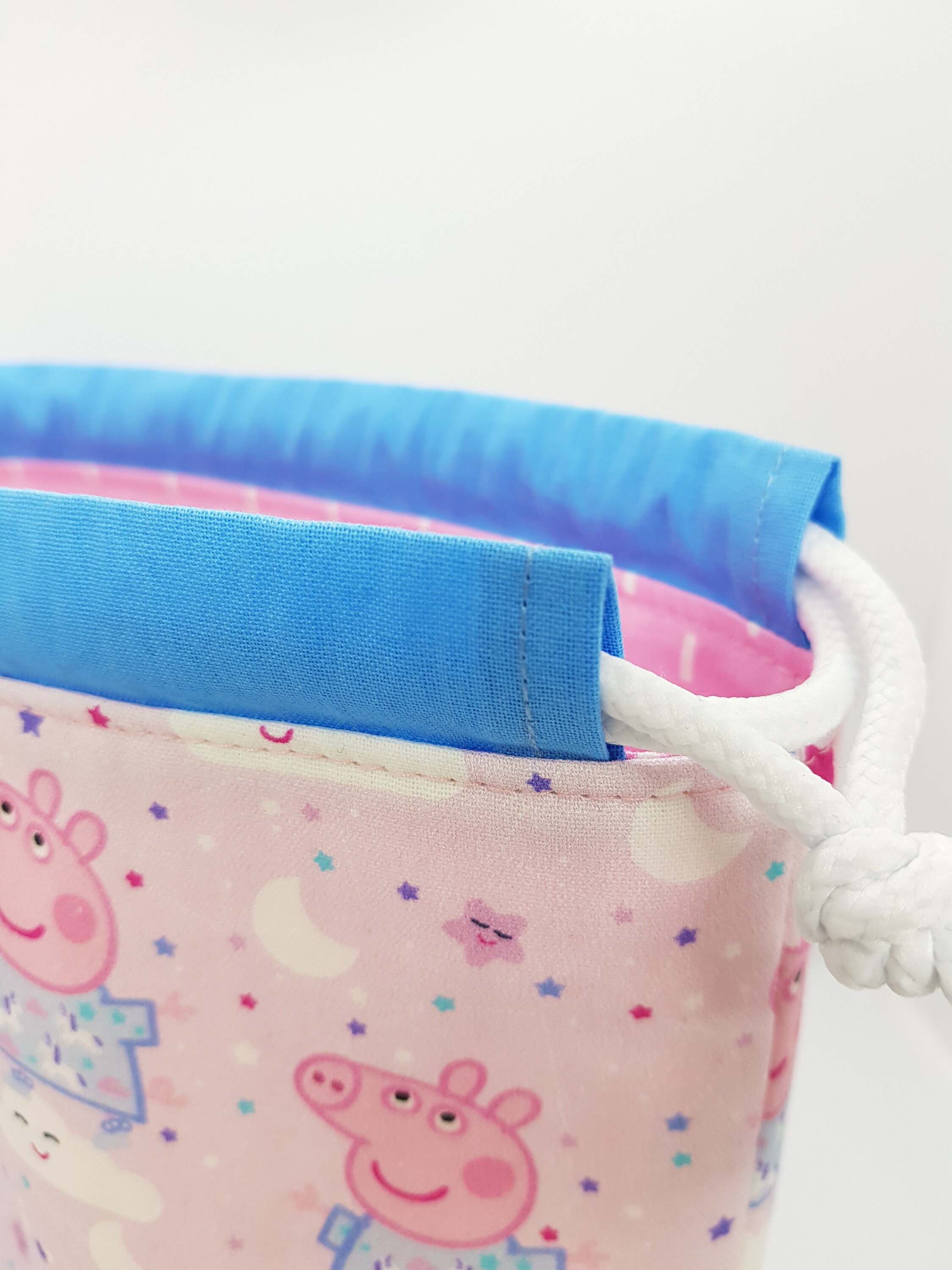 Peppa Pig Drawstring Bag Storage Bag Gift Bag Knitting Bag Etsy