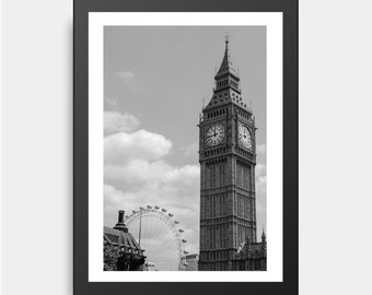 Big Ben, London, UK, Black & White Photography, Architecture