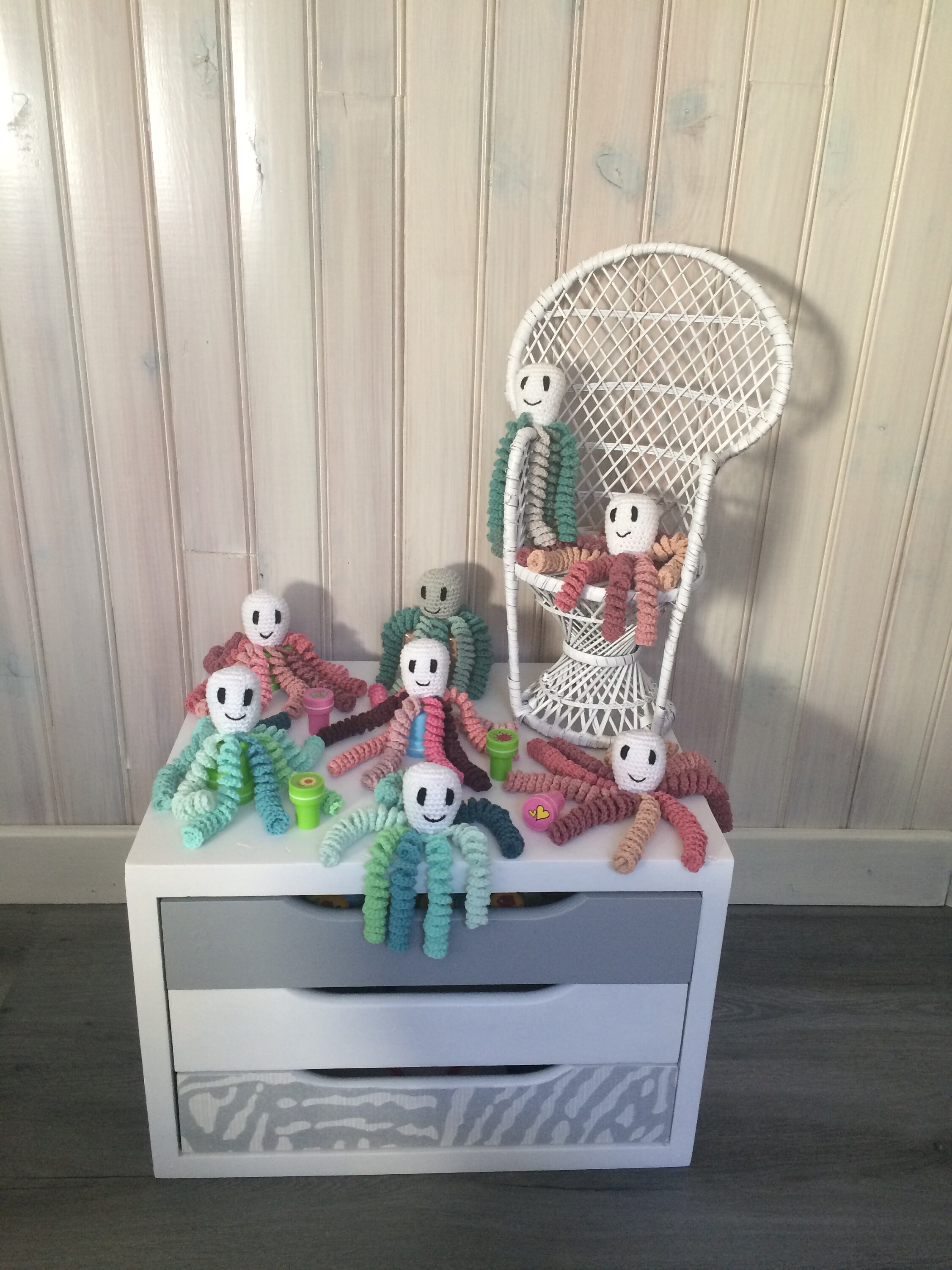 F Pieuvre In Crochet Softie Cotton Baby Toy Handmade Etsy