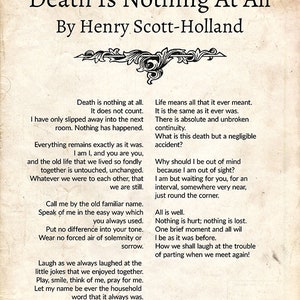 Death is Nothing at All, Henry Scott-holland, Henry Scott-holland ...