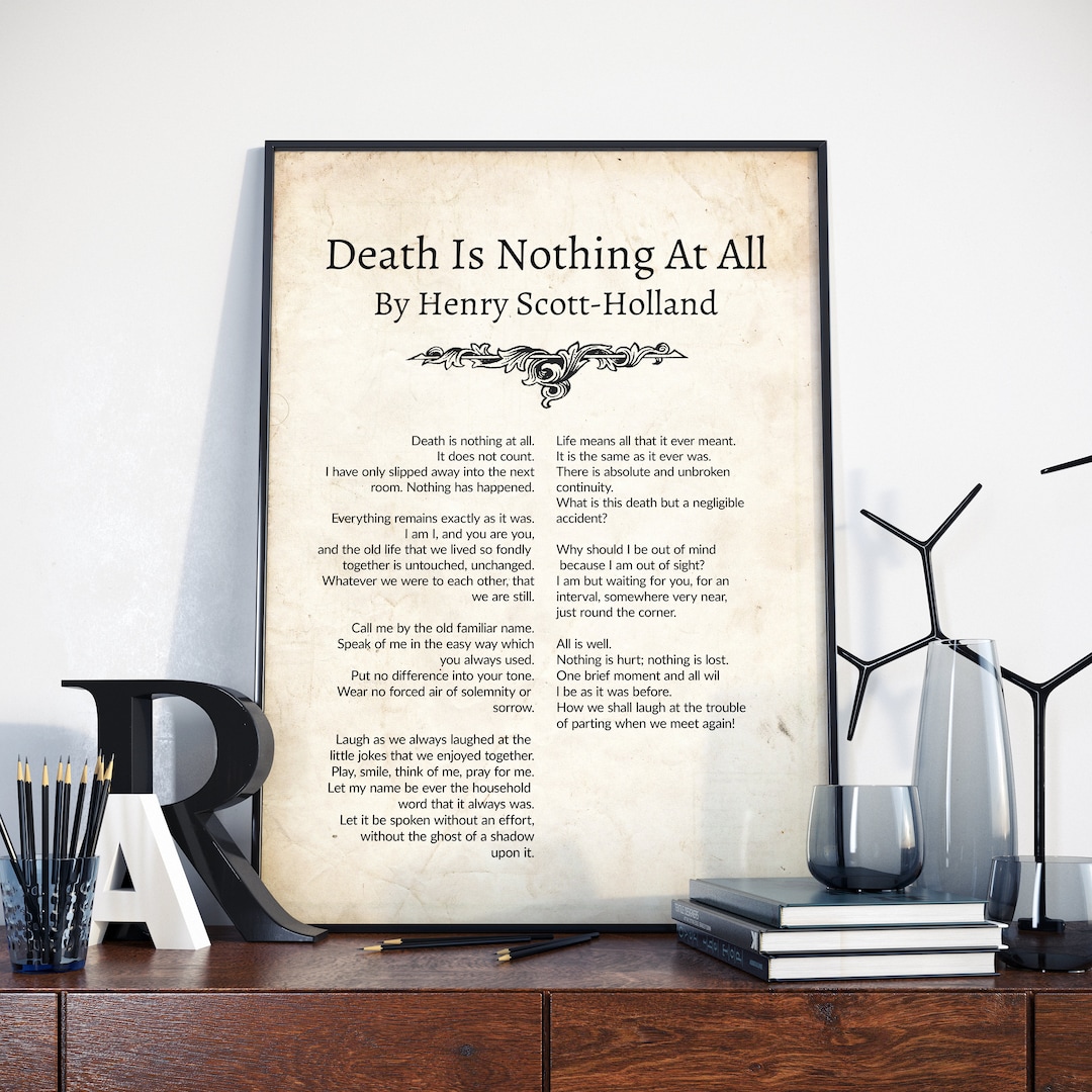 Death is Nothing at All, Henry Scott-holland, Henry Scott-holland ...