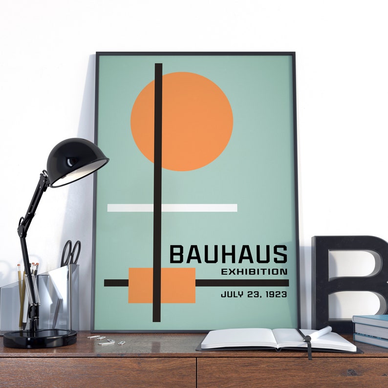 Bauhaus Poster Exhibition Bauhaus wall art Bauhaus Bauhaus Poster German style of architecture Walter Gropius bauhaus exhibition poster