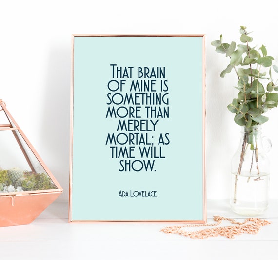 Ada Lovelace Ada Lovelace Zitat Ada Lovelace Poster Ada | Etsy