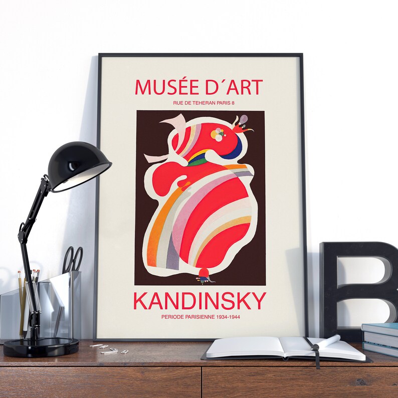 Wassily Kandinsky Print Modern art Wassily Kandinsky Abstract art Wassily Kandinsky exhibition print GALLERY EXHIBITION POSTER