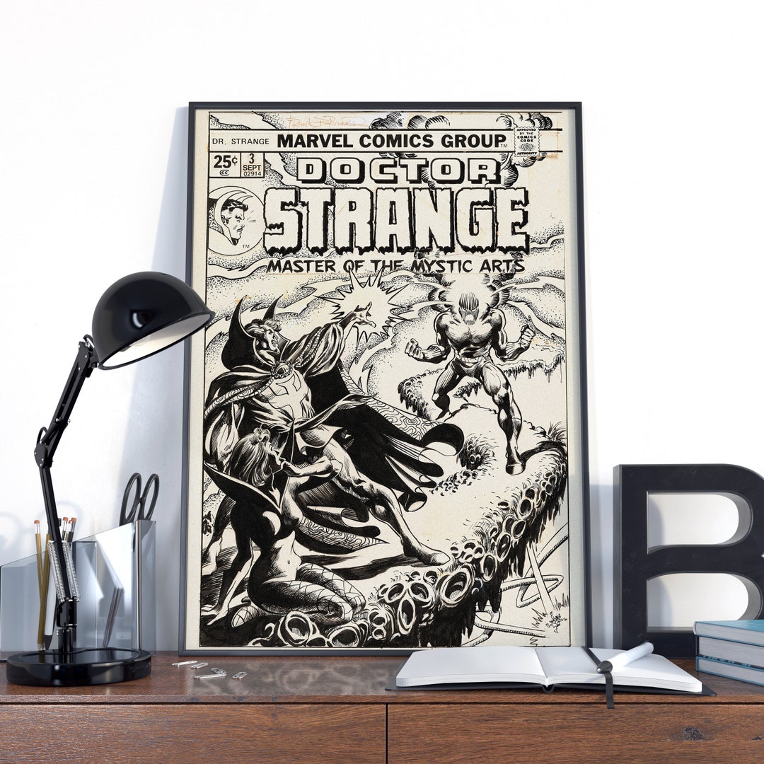 Dr Strange Vintage Poster, Unique Comic Dr Strange Print, Dr Strange ...