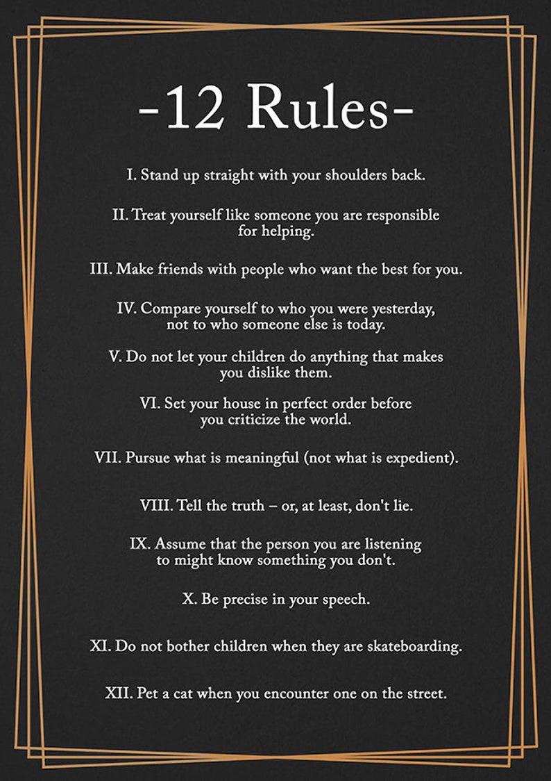 12 rules for life peterson