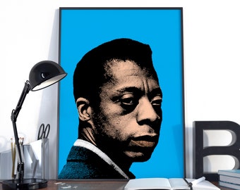 James Baldwin, James Baldwin Poster, James Baldwin Print, Pop Art James Baldwin Artwork, BLM, American novelist, poet, and activist.