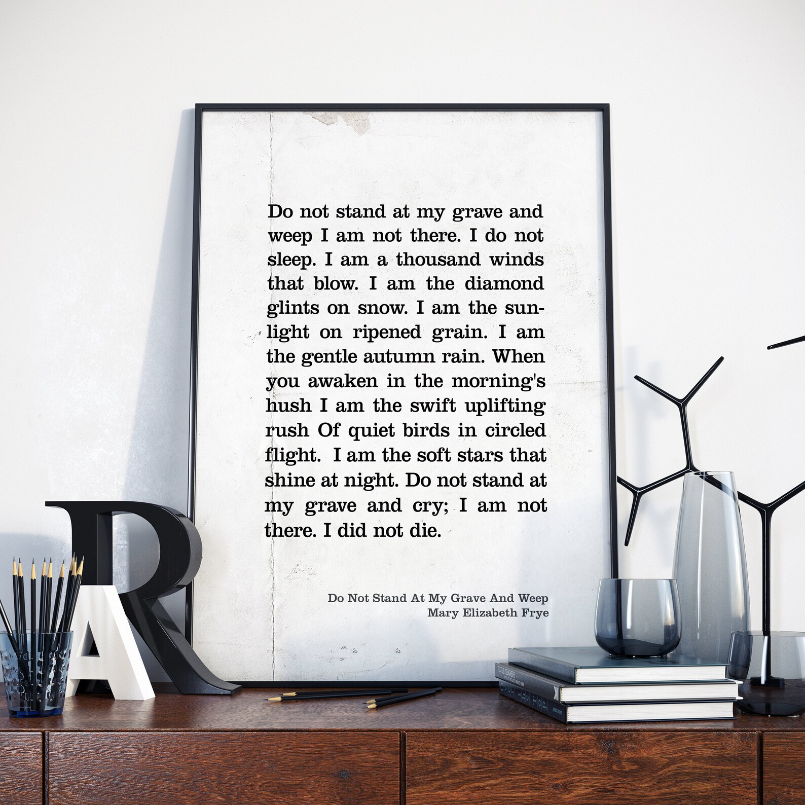 Mary Elizabeth Frye Mary Elizabeth Frye Poetry Do Not Stand Etsy