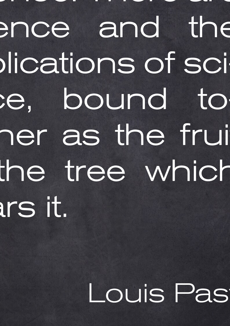Louis Pasteur Art Work Louis Pasteur Gift for Teacher, Louis Pasteur Quote French biologist Microbiologist and Chemist