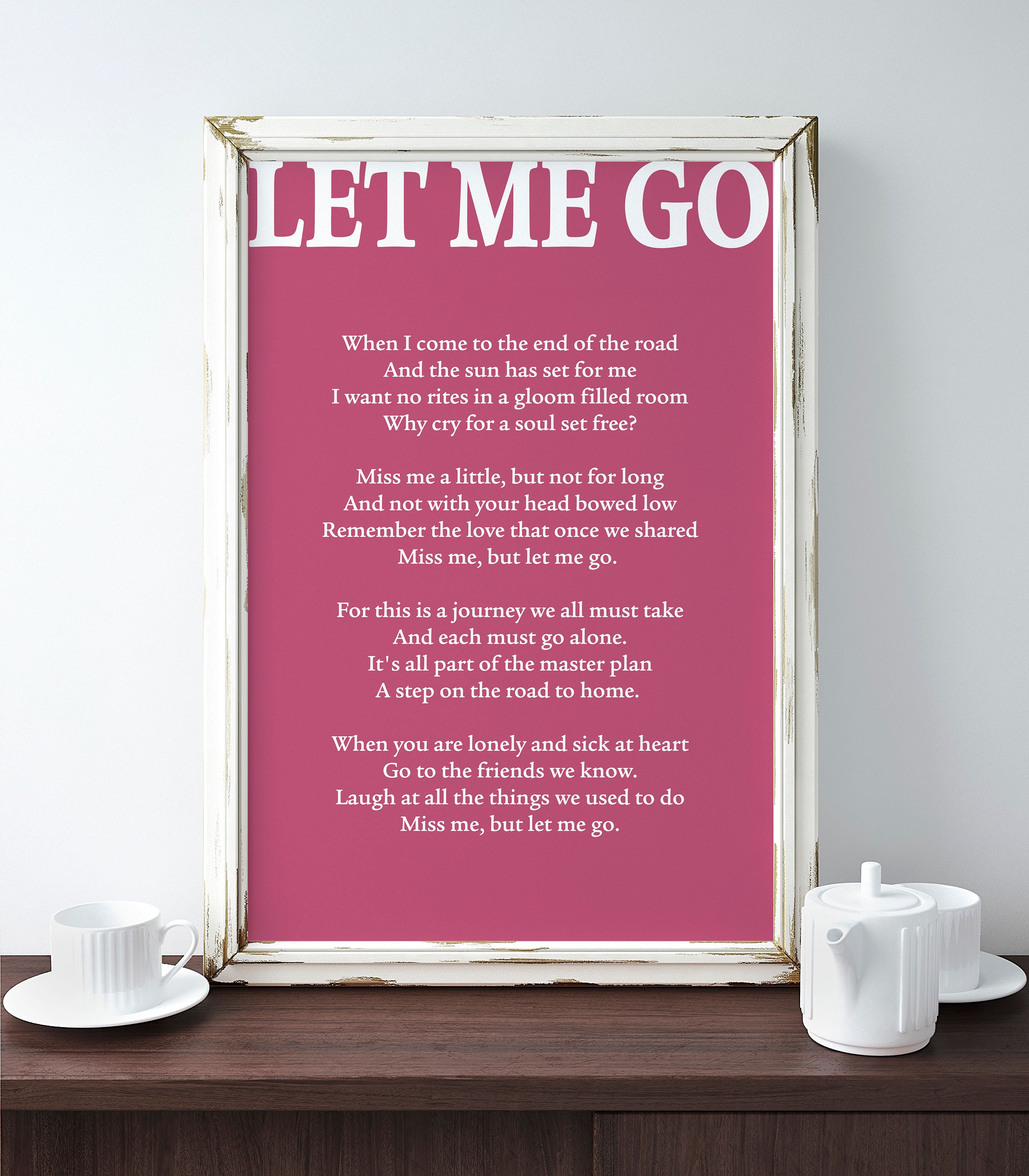 Let Me Go Poem by Christina Rossetti Christina Rossetti - Etsy