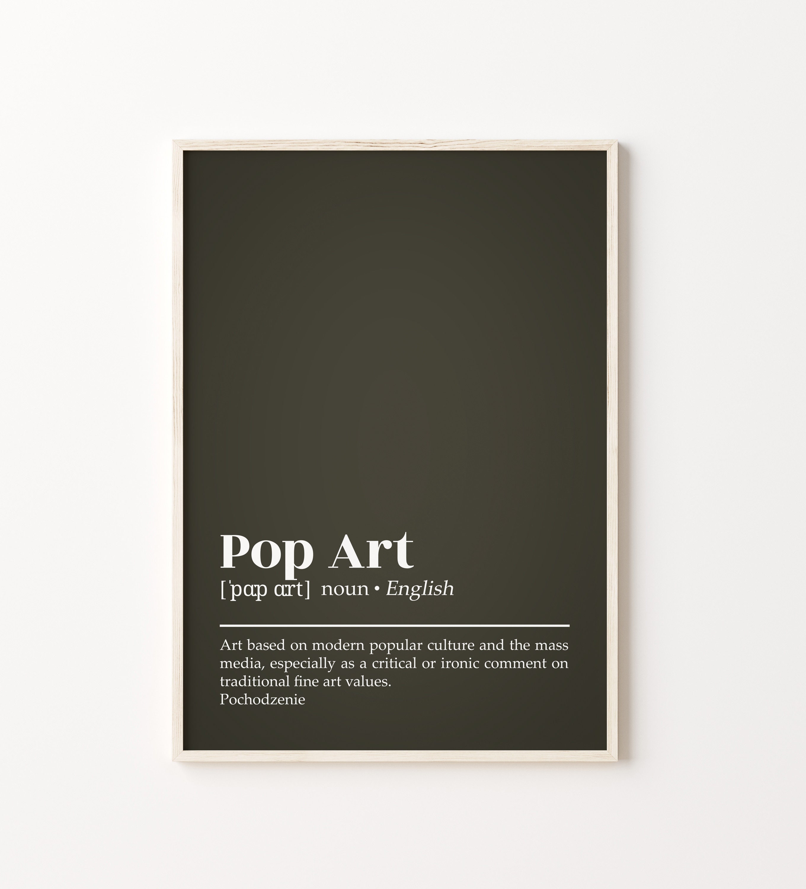 Pop Art Pop Art Definition Poster Pop Art Definition Print Etsy Pop art pop art definition poster pop art definition print etsy