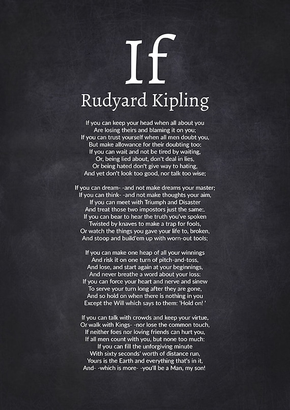 Если киплинг перевод маршака. If Rudyard Kipling текст. If Kipling текст. If poem by Rudyard Kipling. Киплинг if poem.