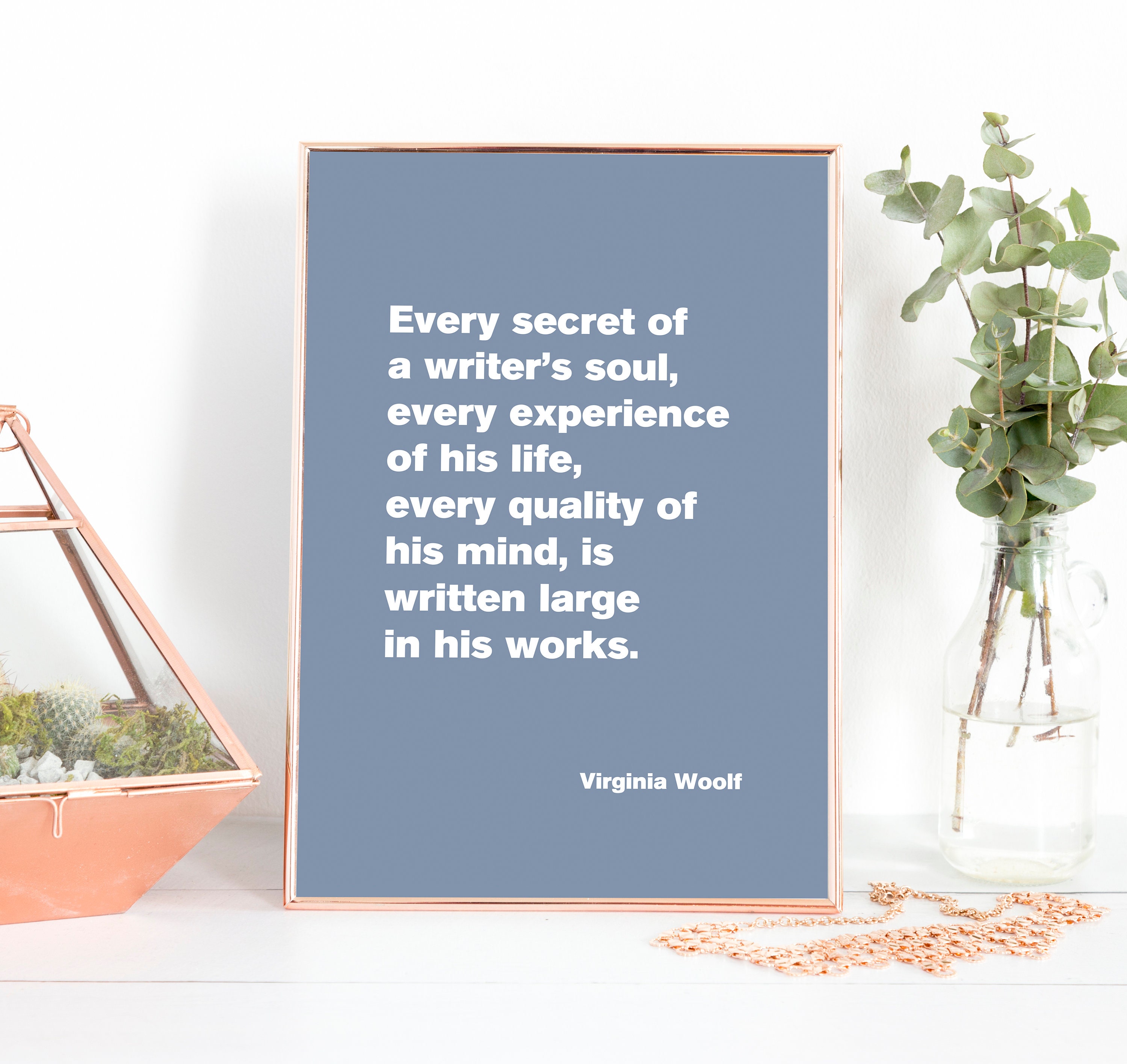 Virginia Woolf Virginia Woolf citaat poster Virginia Woolf