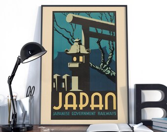 Japan Travel Poster Japanese Wall Art Print XR2829 - Etsy