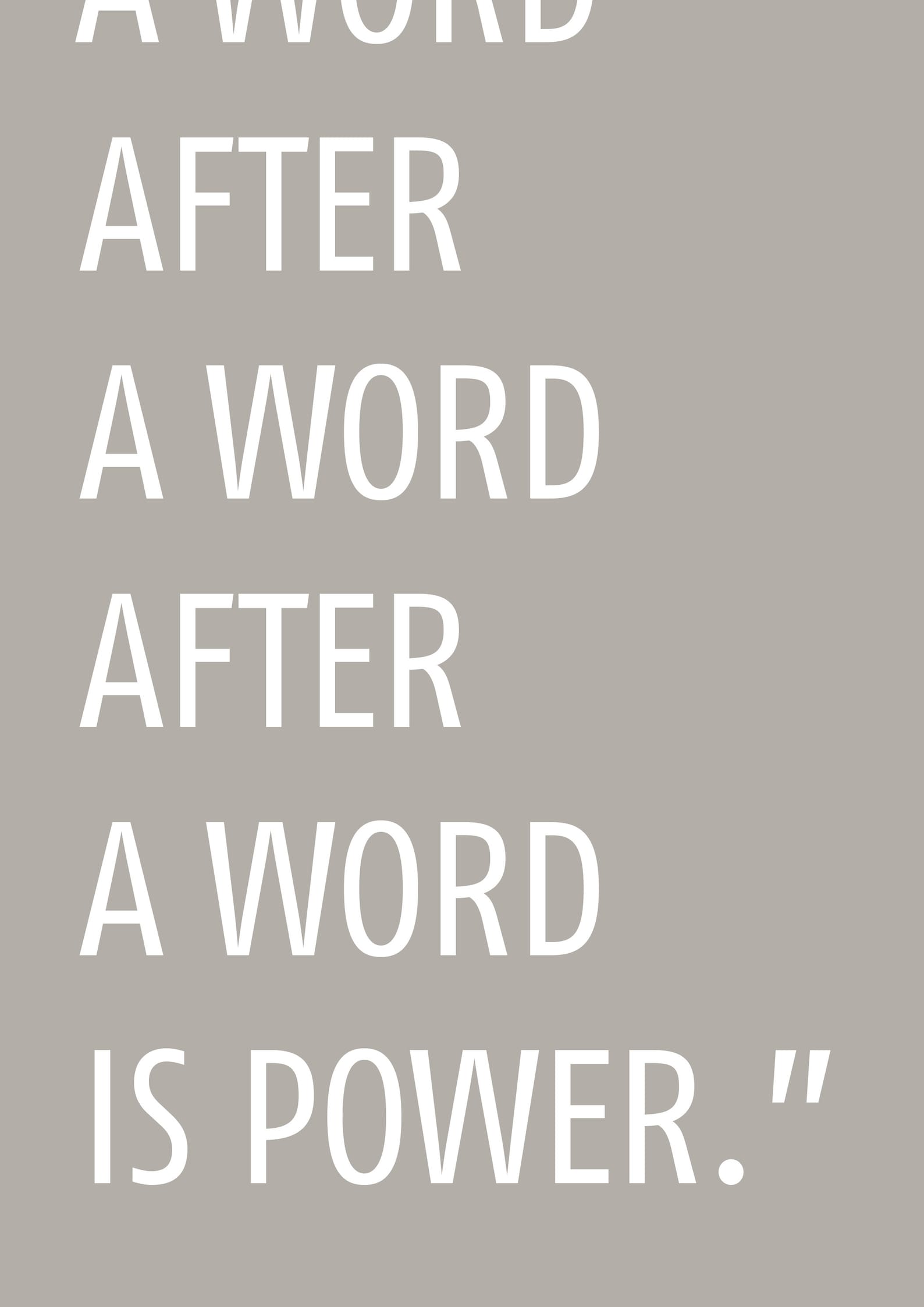 A Word After a Word After a Word is Power Margaret Atwood - Etsy