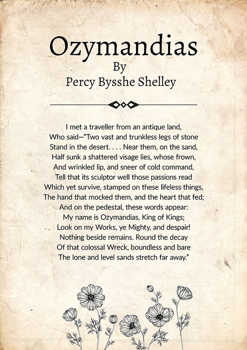 ozymandias sonnet ozymandias sonnet