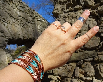 wrap bracelet emerald green