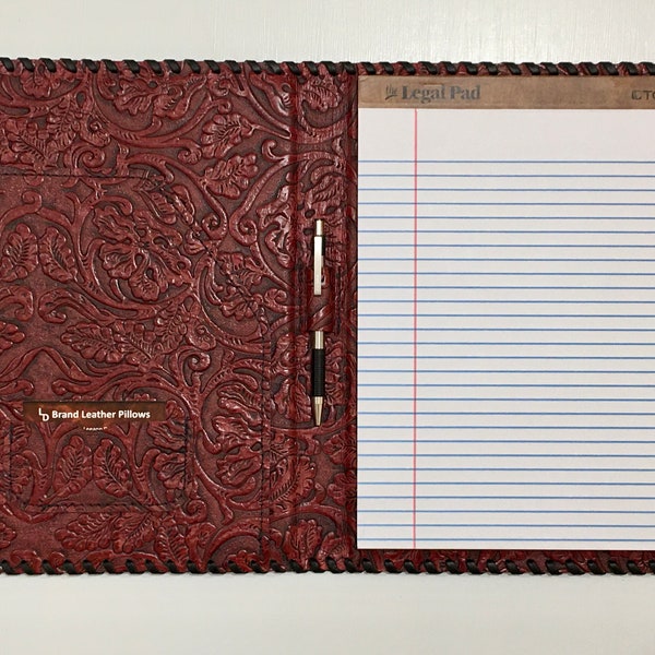 Leather Portfolio Legal Pad Etsy