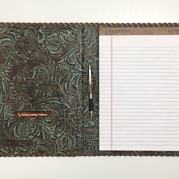 Leather Portfolio Legal Pad Etsy