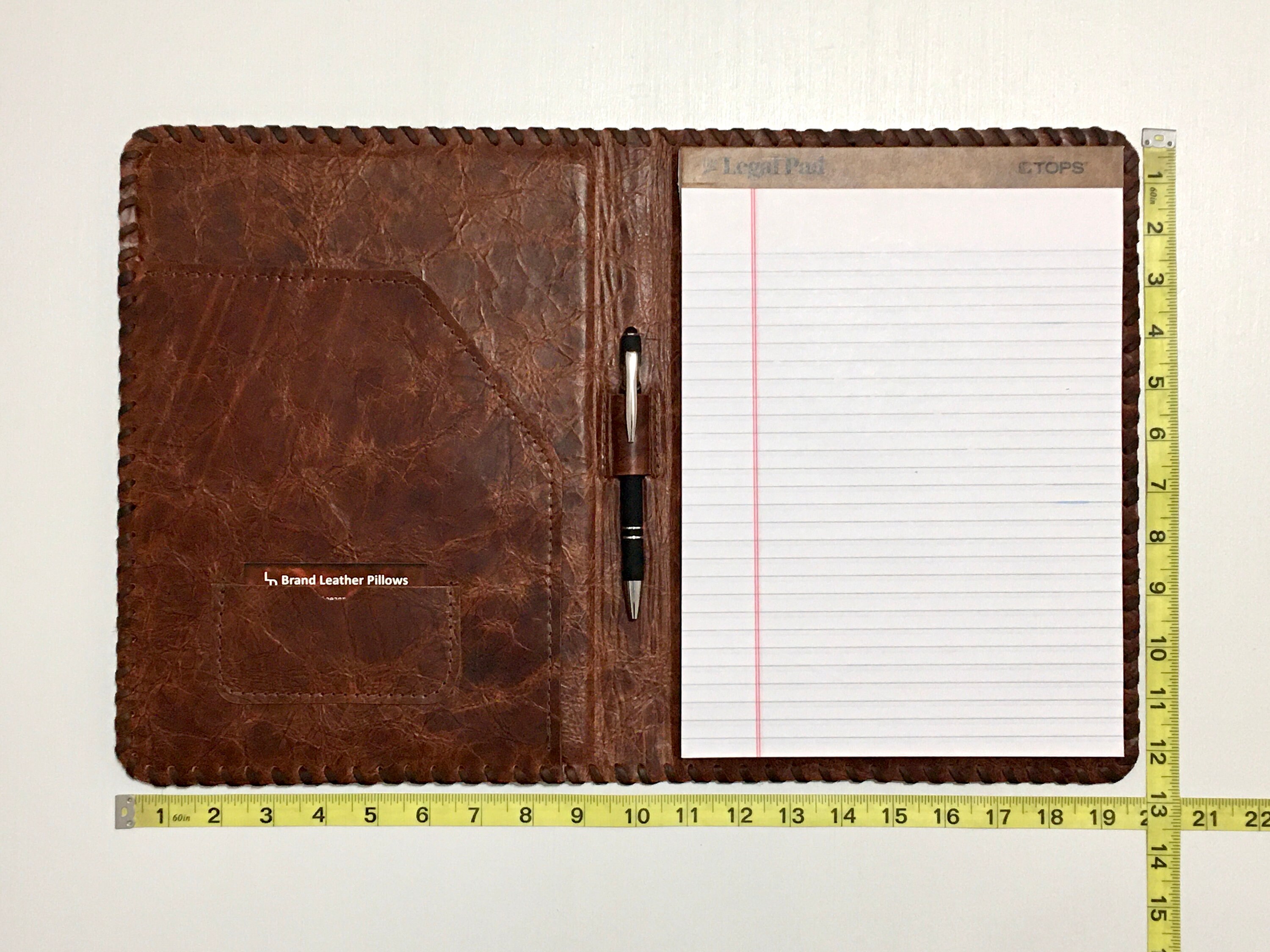 Genuine Leather Large Legal Pad Portfolio Journal Notebook Etsy