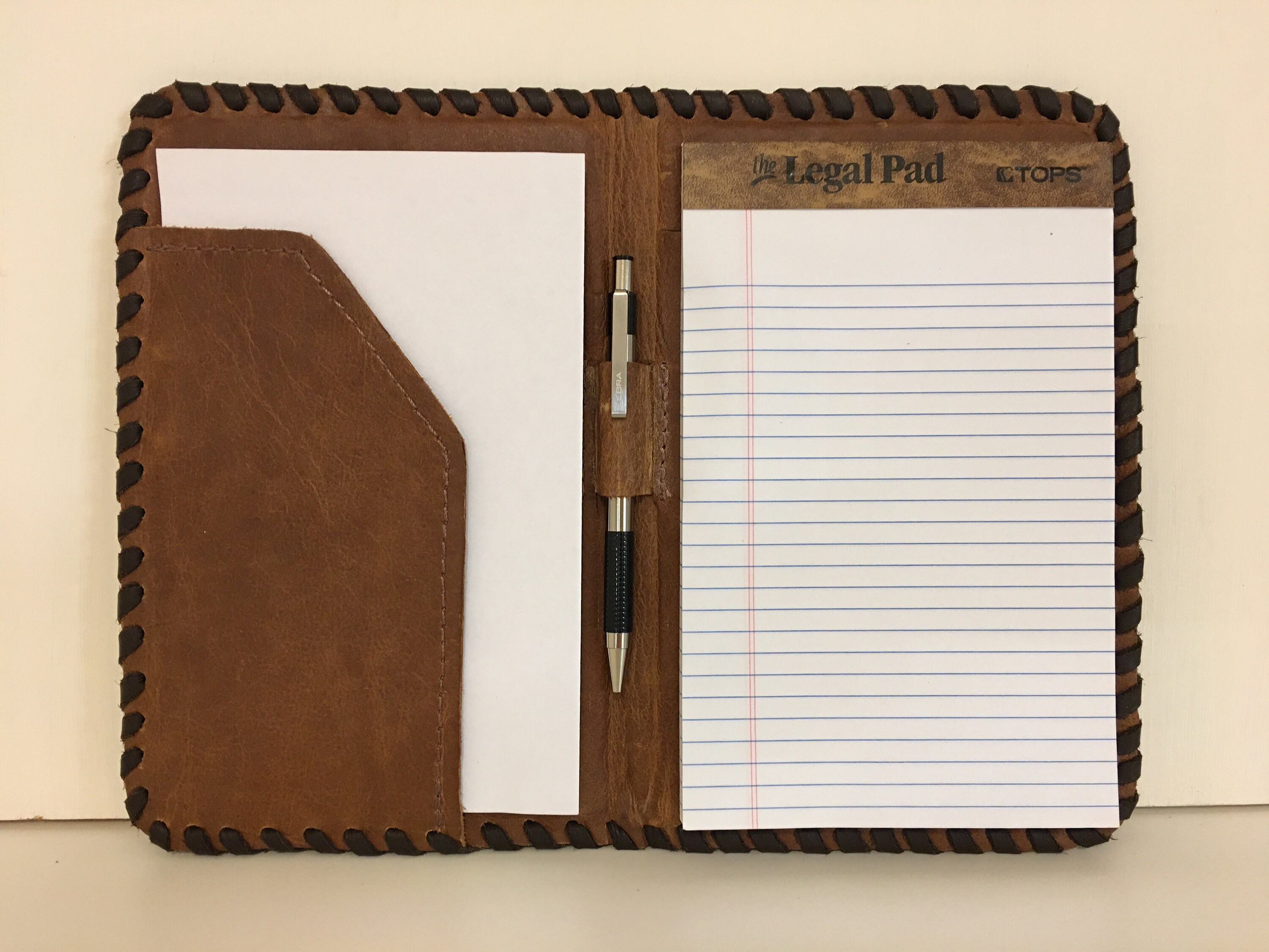 Genuine Leather Junior Legal Pad Portfolio Journal Notebook Etsy